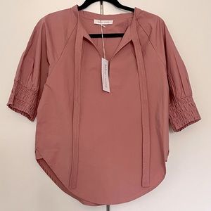 NWT Bishop + Young Mauve Pink Harper Smock Top medium